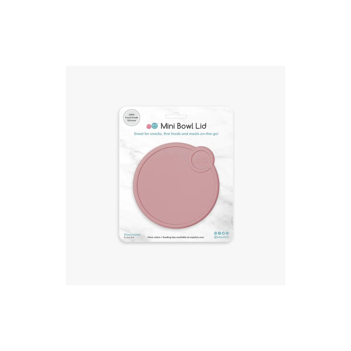 Lid for Mini Bowl - Blush