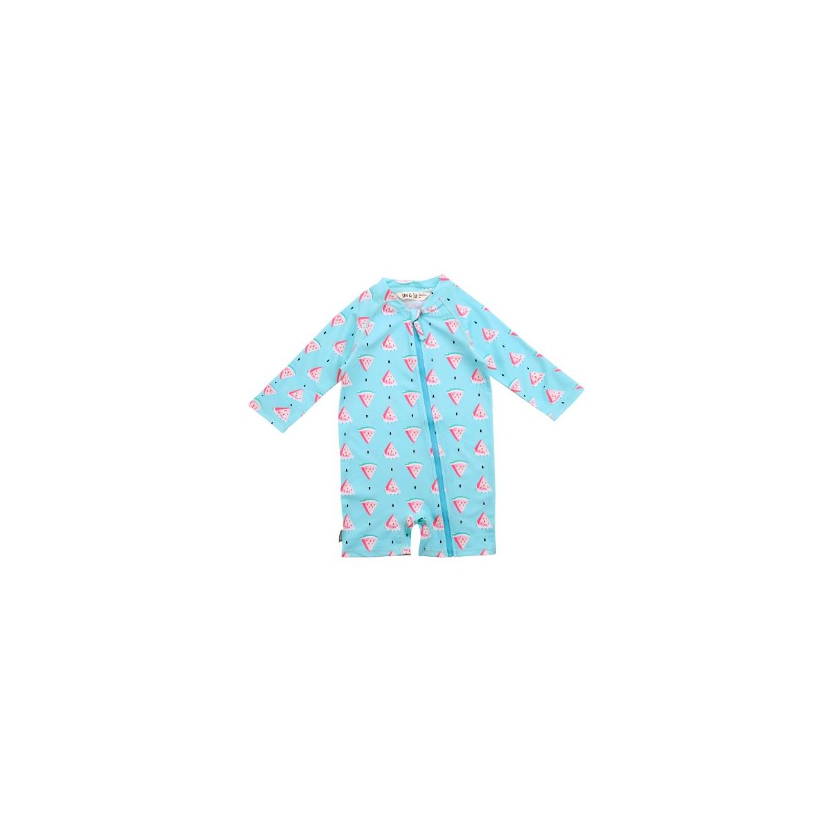 Long Sleeve One Piece UV Jumpsuit - Watermelon