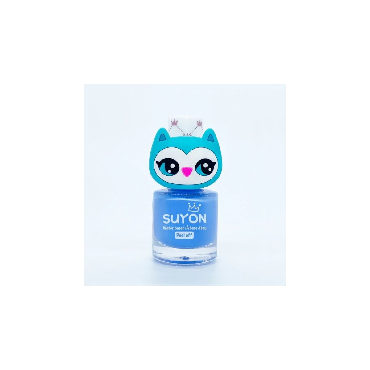 Peel Off Nail Polish Blue with Owl Ring
