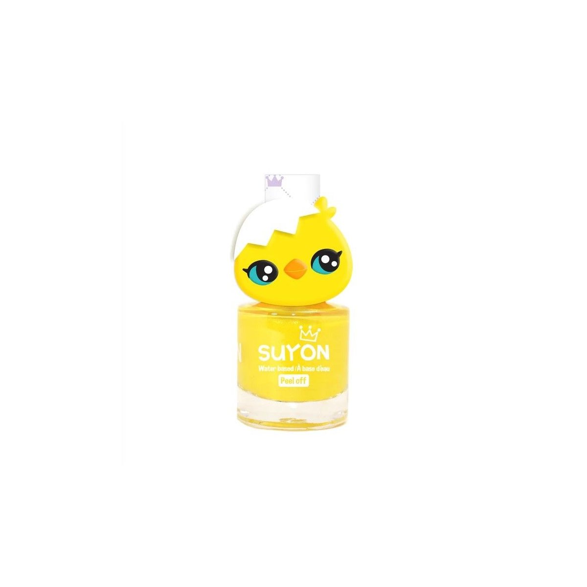 Peel Off Nail Polish Pearl Yellow with Chick Ring