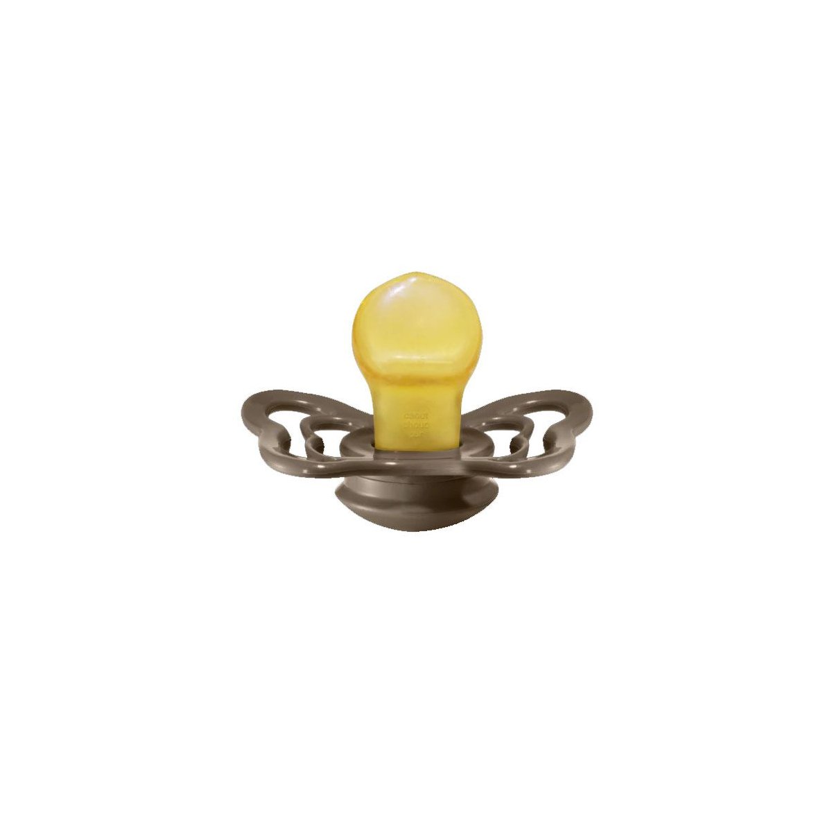 Couture Natural Rubber Pacifier 2 Pack - Dark Oak
