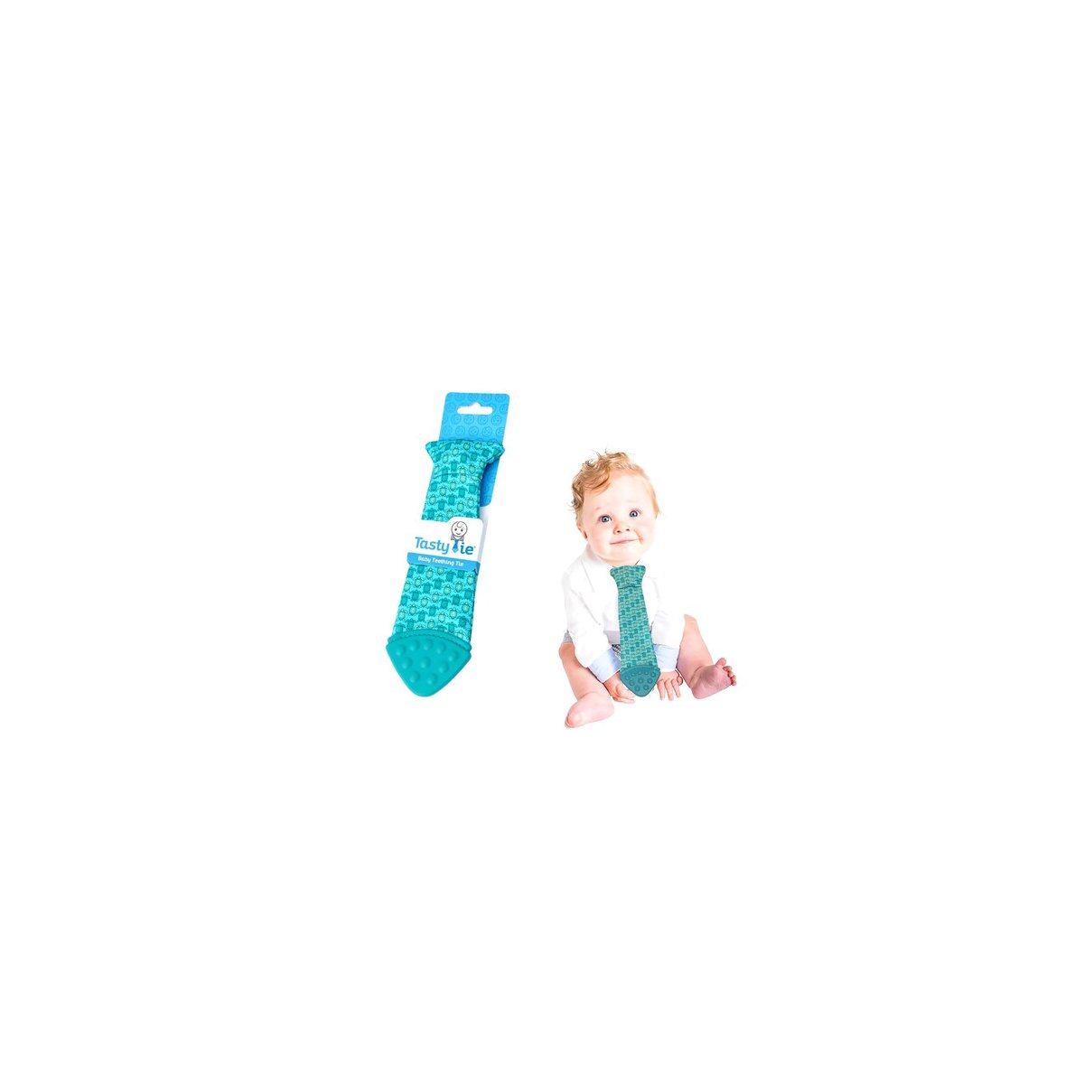 Baby Teething Tie - Turtle