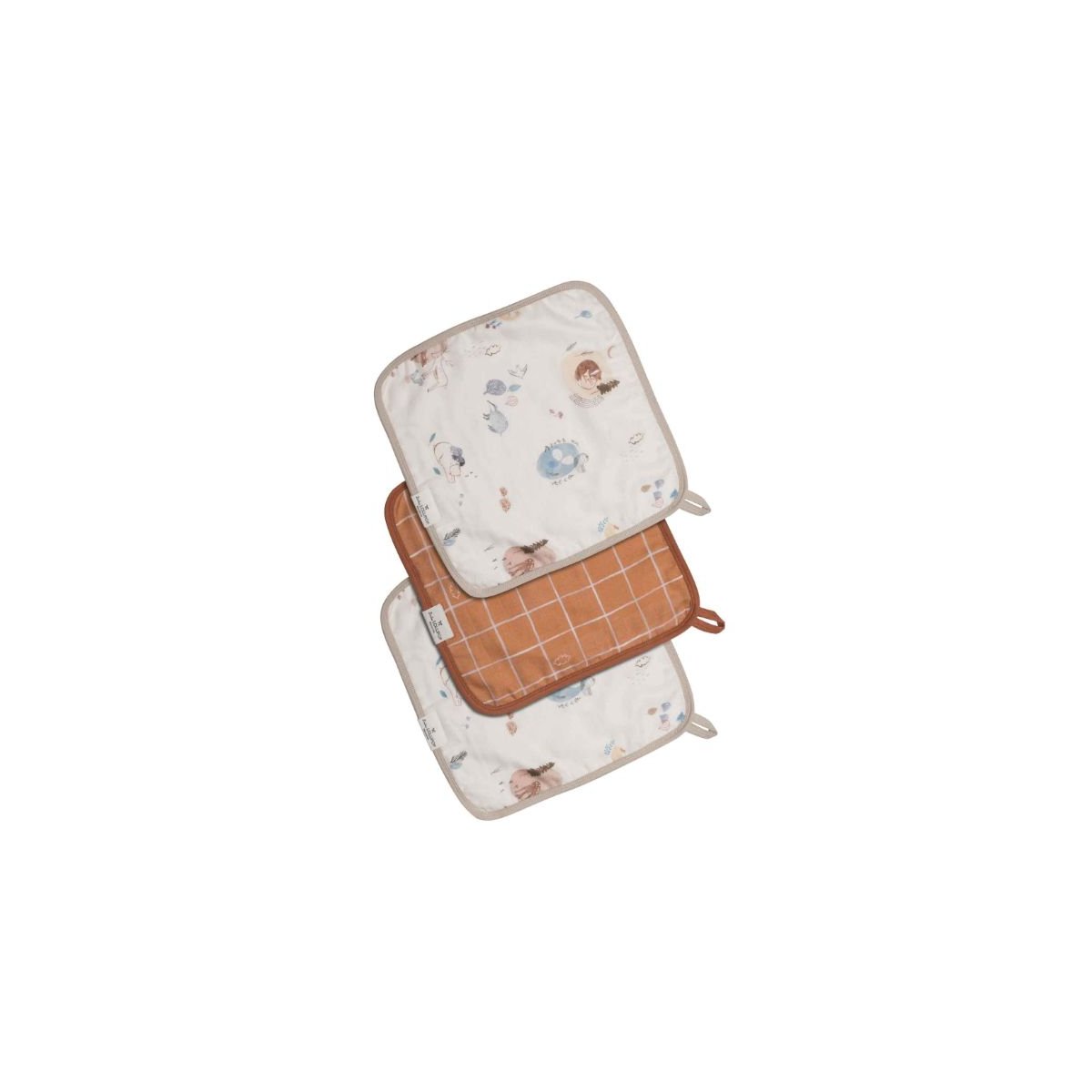 Deluxe Washcloth 3 Pack - Cozy Forest
