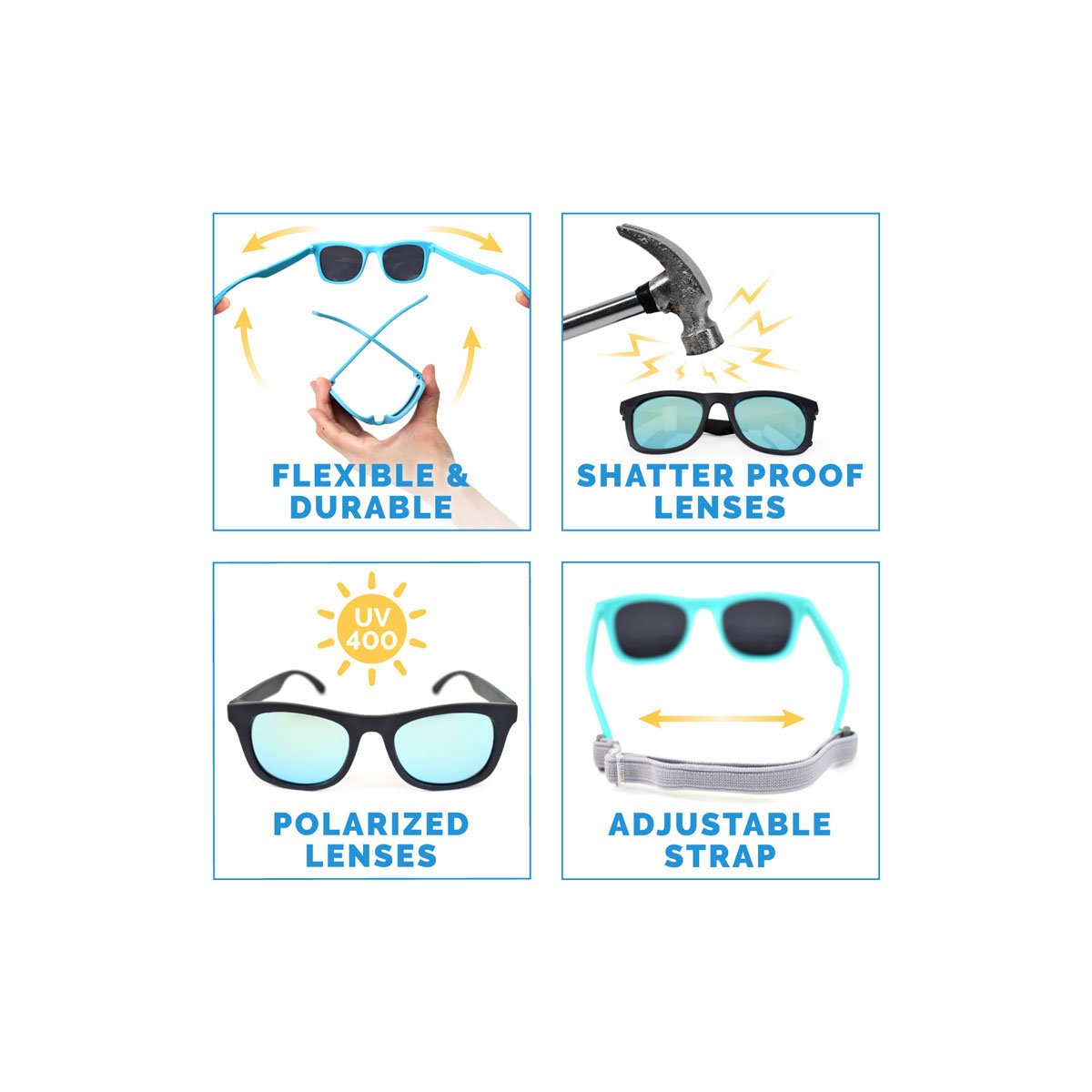 Kids Urban Polarized Sunglasses - Navy