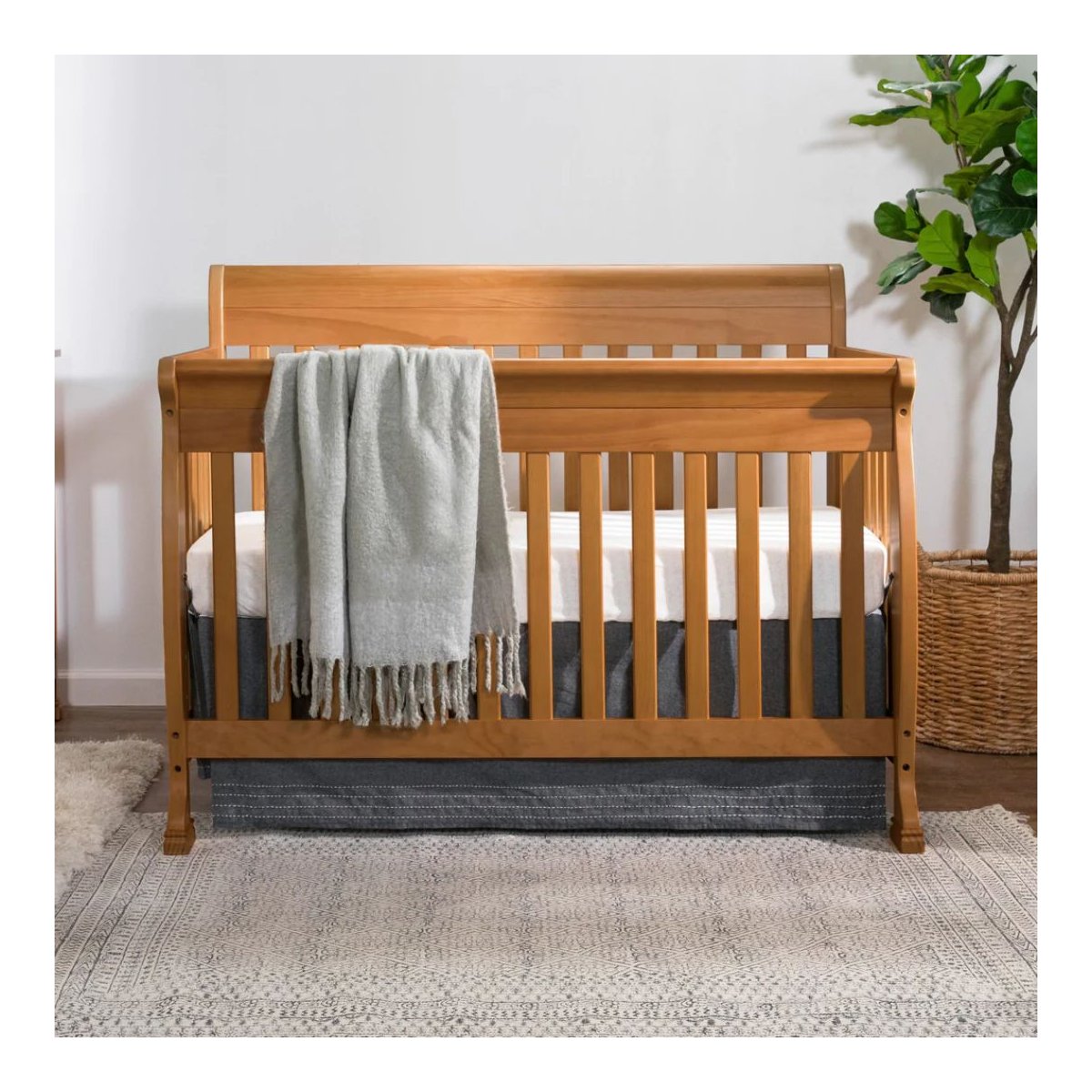 Kalani 4 In 1 Convertible Crib - Chestnut