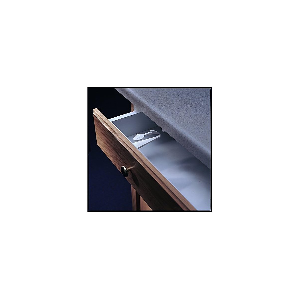Adhesive Mount Cabinet & Drawer Lock - 4 Pack
