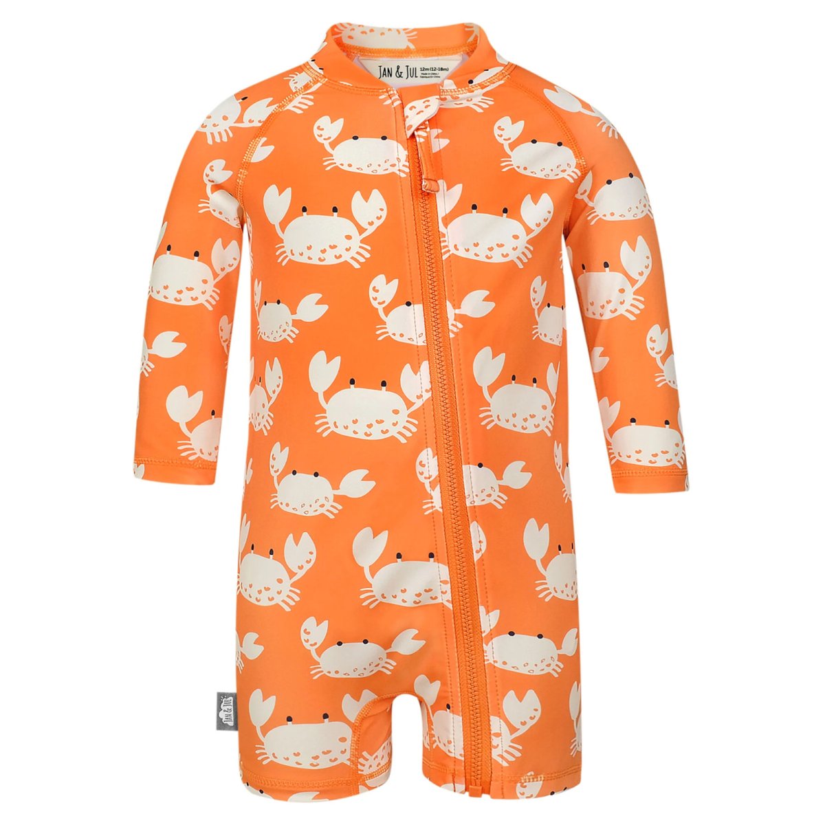 Kids One Piece UV Sun Suit - Crabby Crab