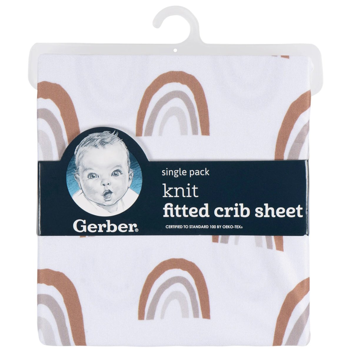 Knit Crib Sheet - Boho Rainbow - Rainbow