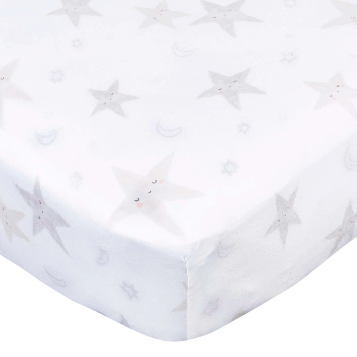 Knit Crib Sheet - Celestial - Stars