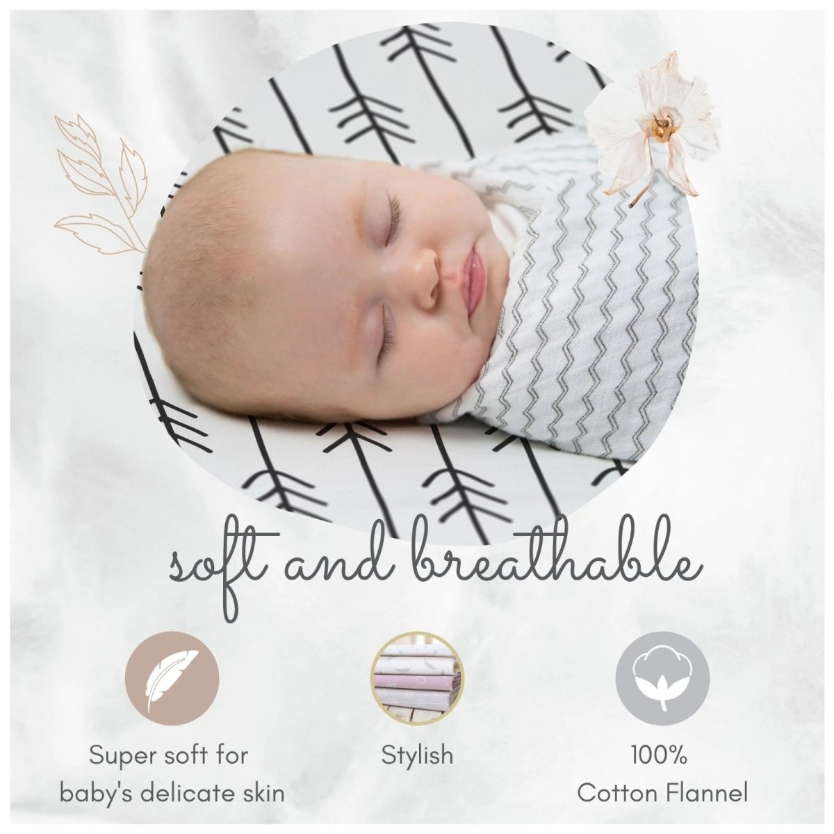 Flannel Crib Sheet - Mint