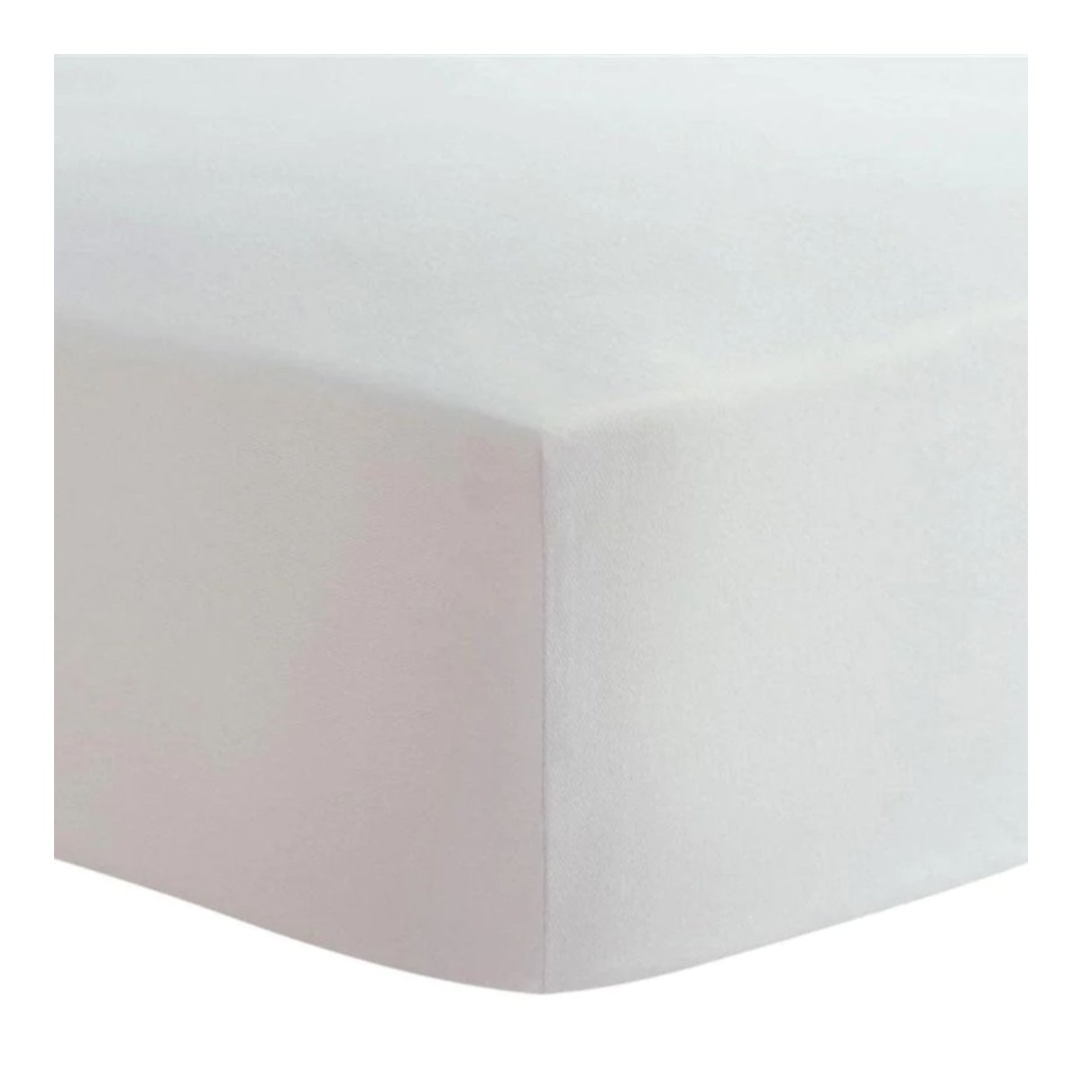 Flannel Playpen Fitted Sheet - White