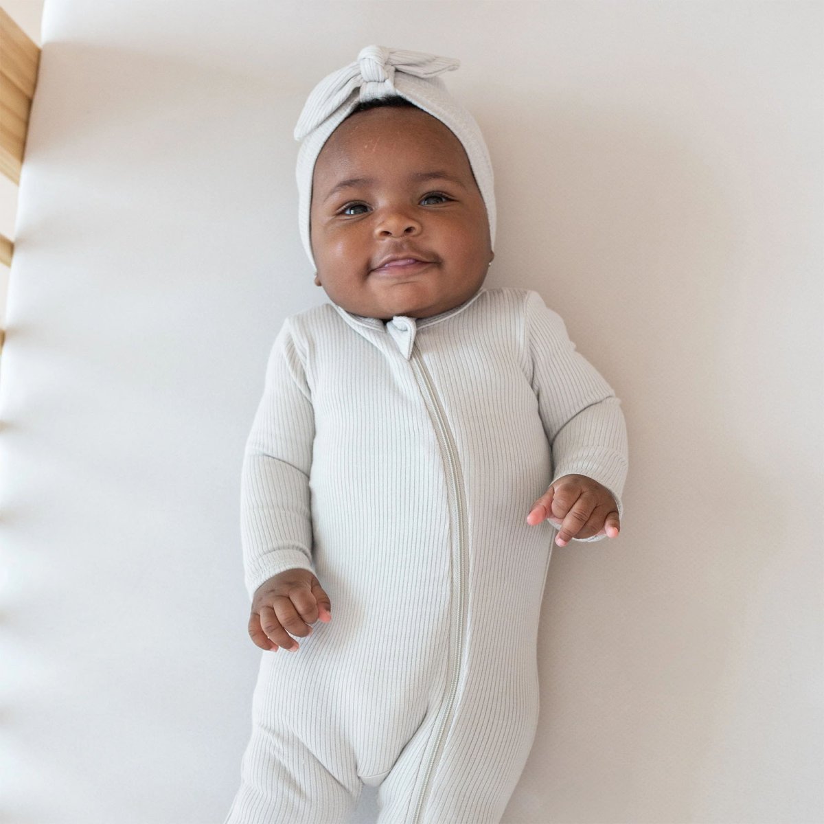 Zippered Footie - Oat