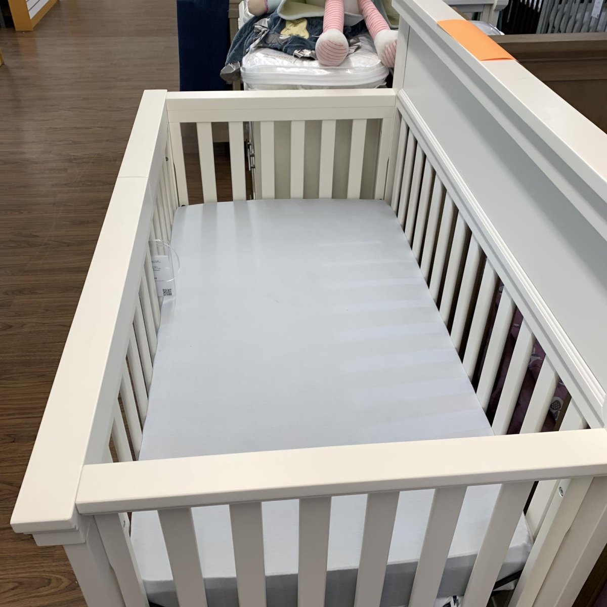 Langford 4 in 1 Crib with Storage Drawer - Warm White Open Box