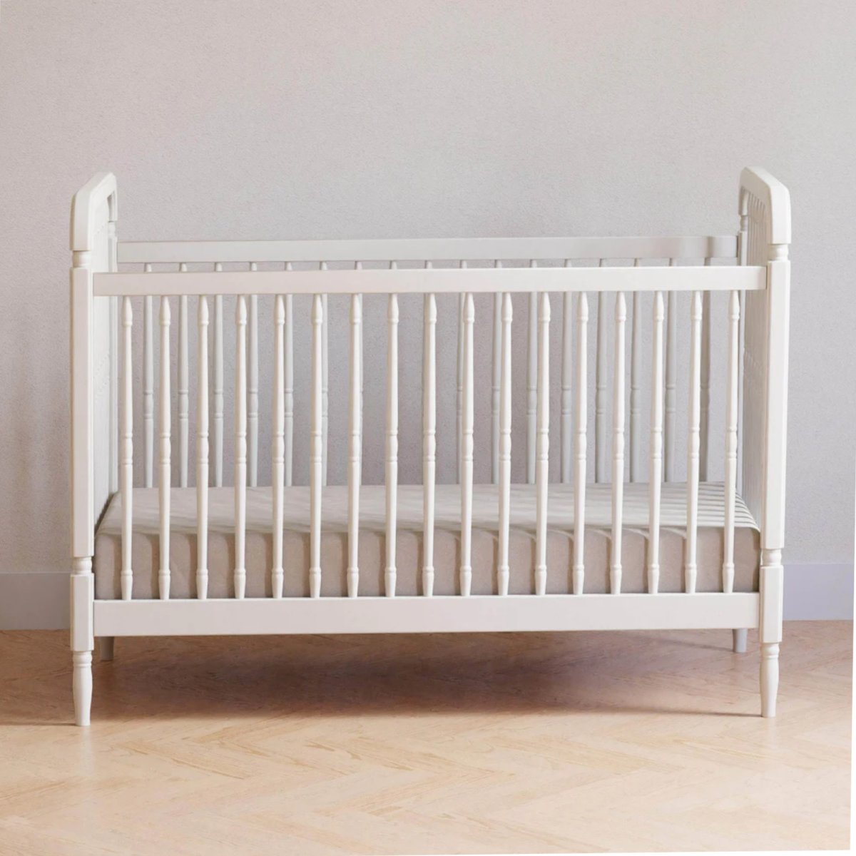 Liberty 3-in-1 Convertible Spindle Crib - Warm White