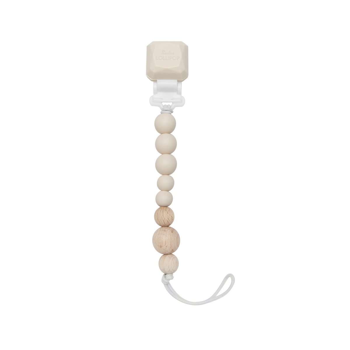 Colour Pop Pacifier Clip - Coconut Cream