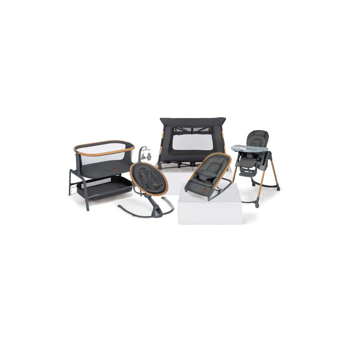 Iora Bedside Bassinet - Classic Graphite