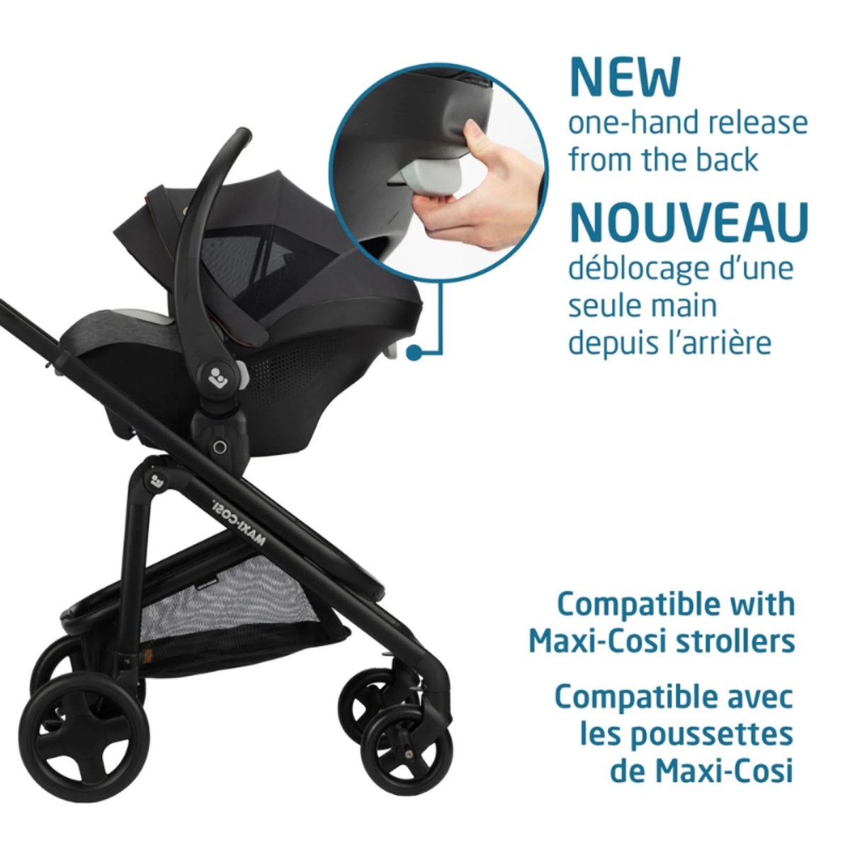 Mico Luxe+ Infant Car Seat - Select Grey (Exclusive Online Product)