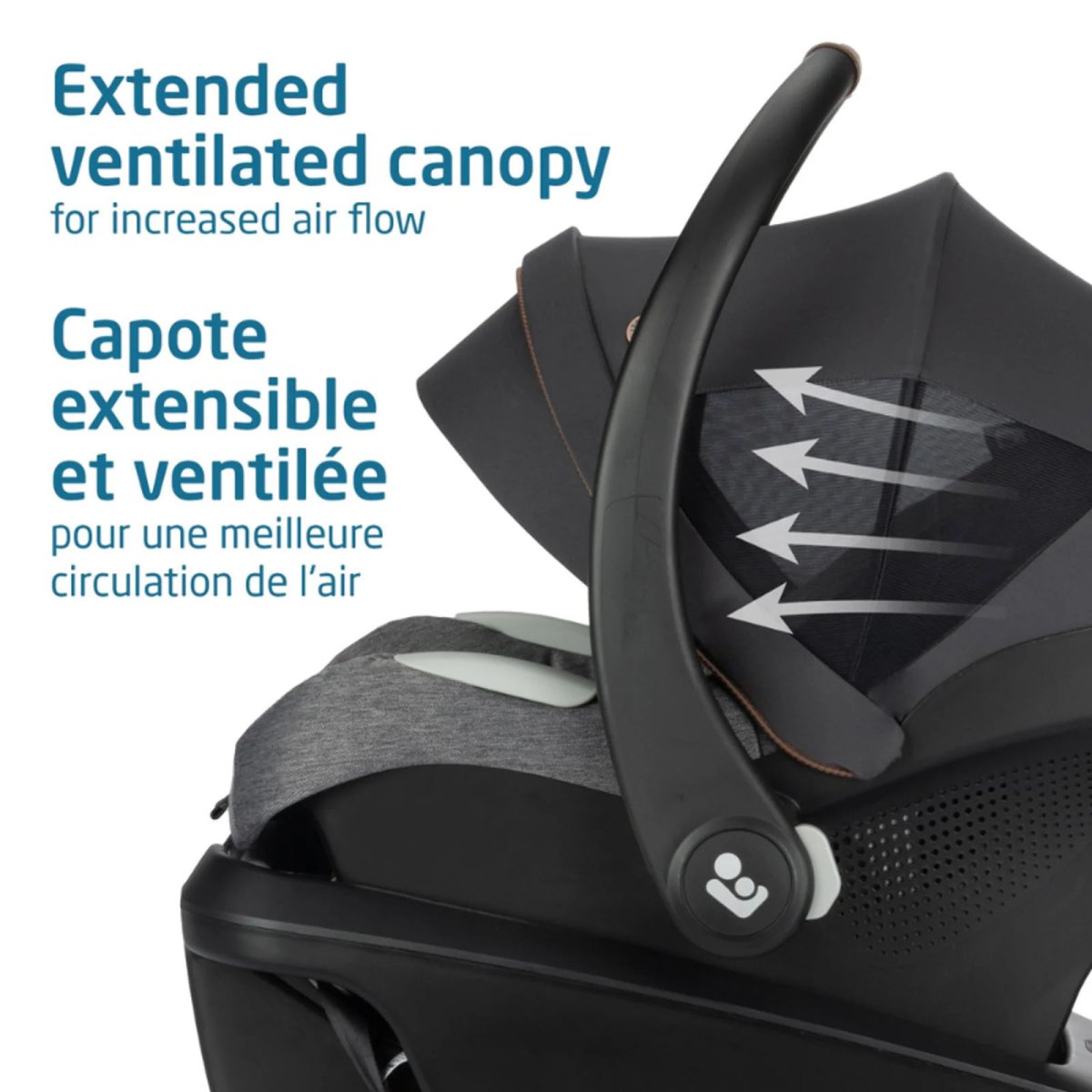 Mico Luxe+ Infant Car Seat - Absolute Black (Exclusive Online Product)