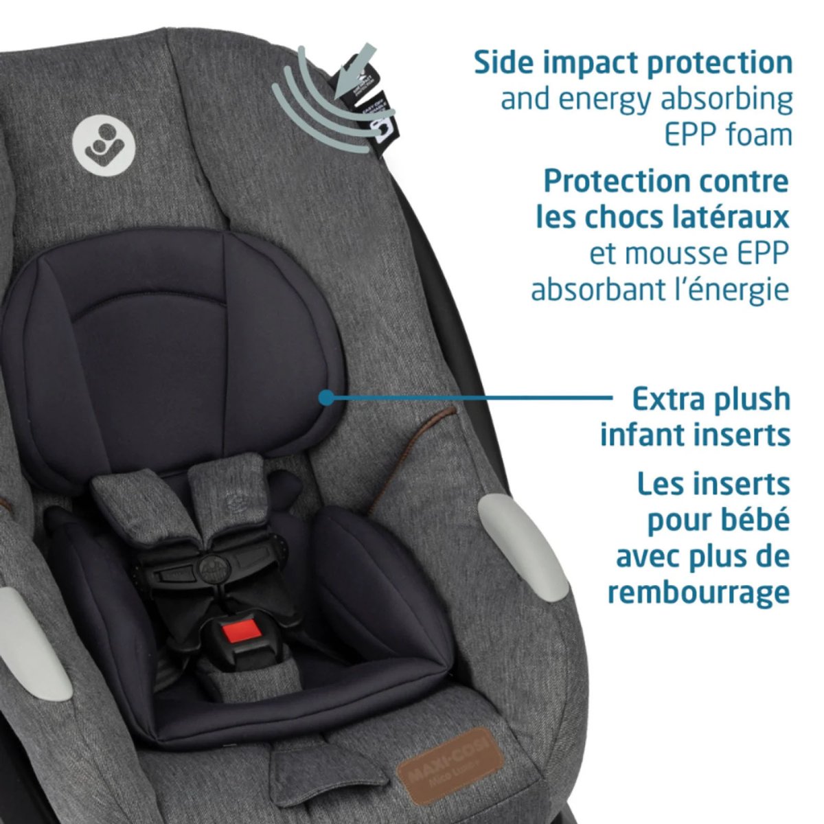 Mico Luxe+ Infant Car Seat - Select Grey (Exclusive Online Product)