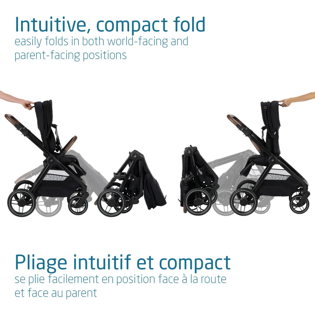 Oxford Stroller - Essential Black