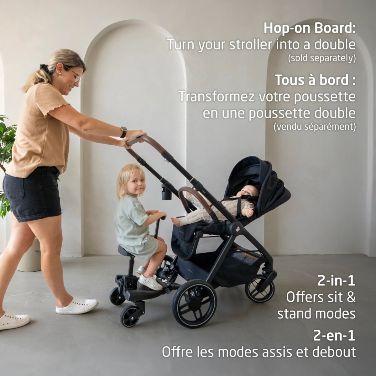 Oxford Stroller - Essential Black