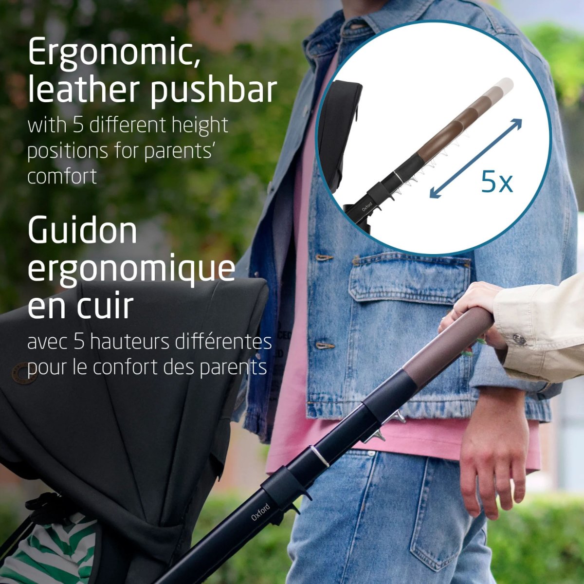 Oxford Stroller - Essential Black