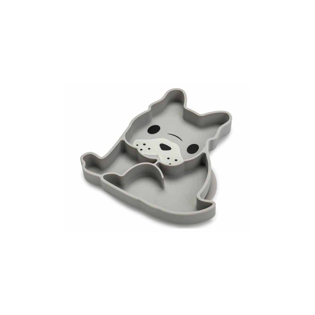 Silicone Divided Plate - Bulldog