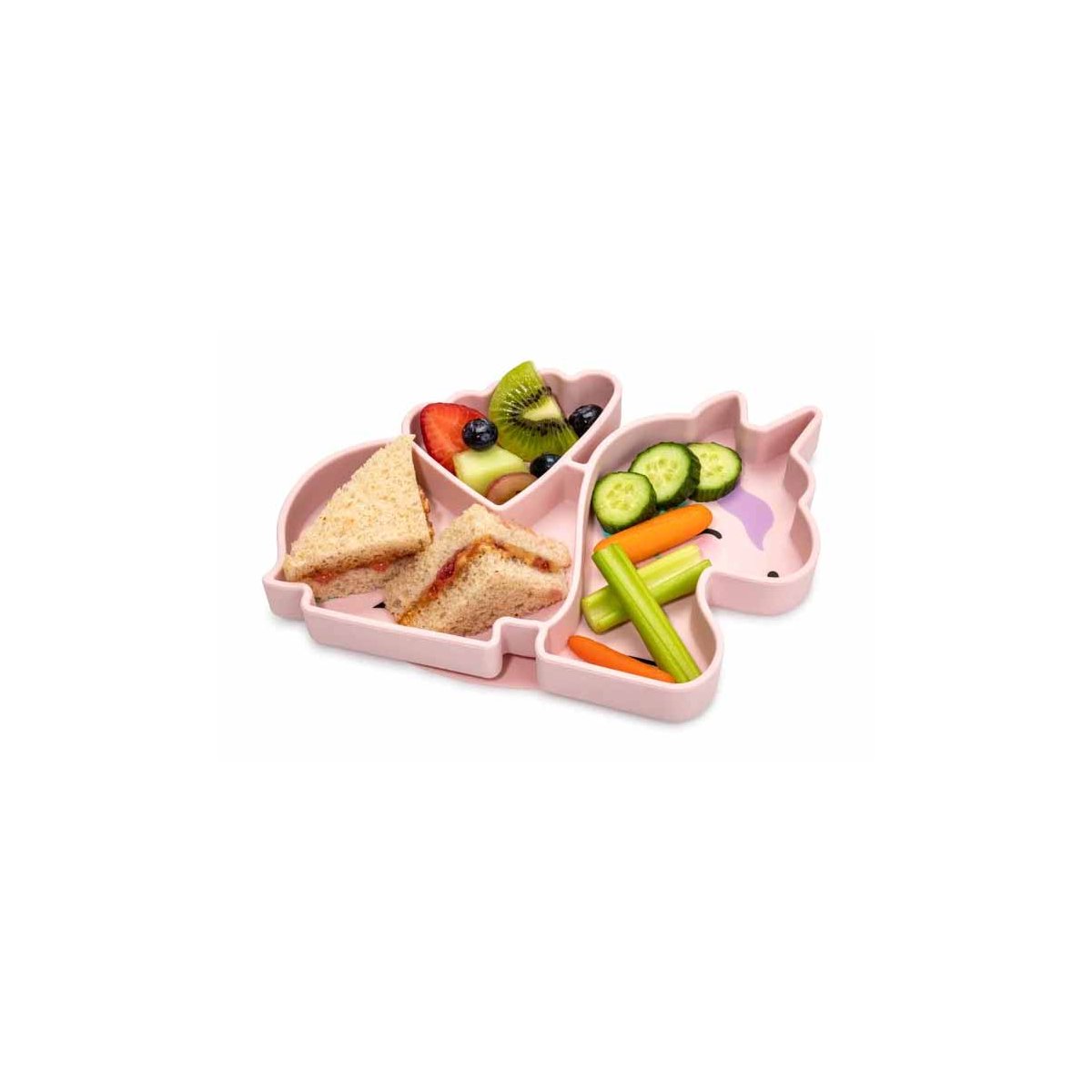 Silicone Divided Plate - Unicorn