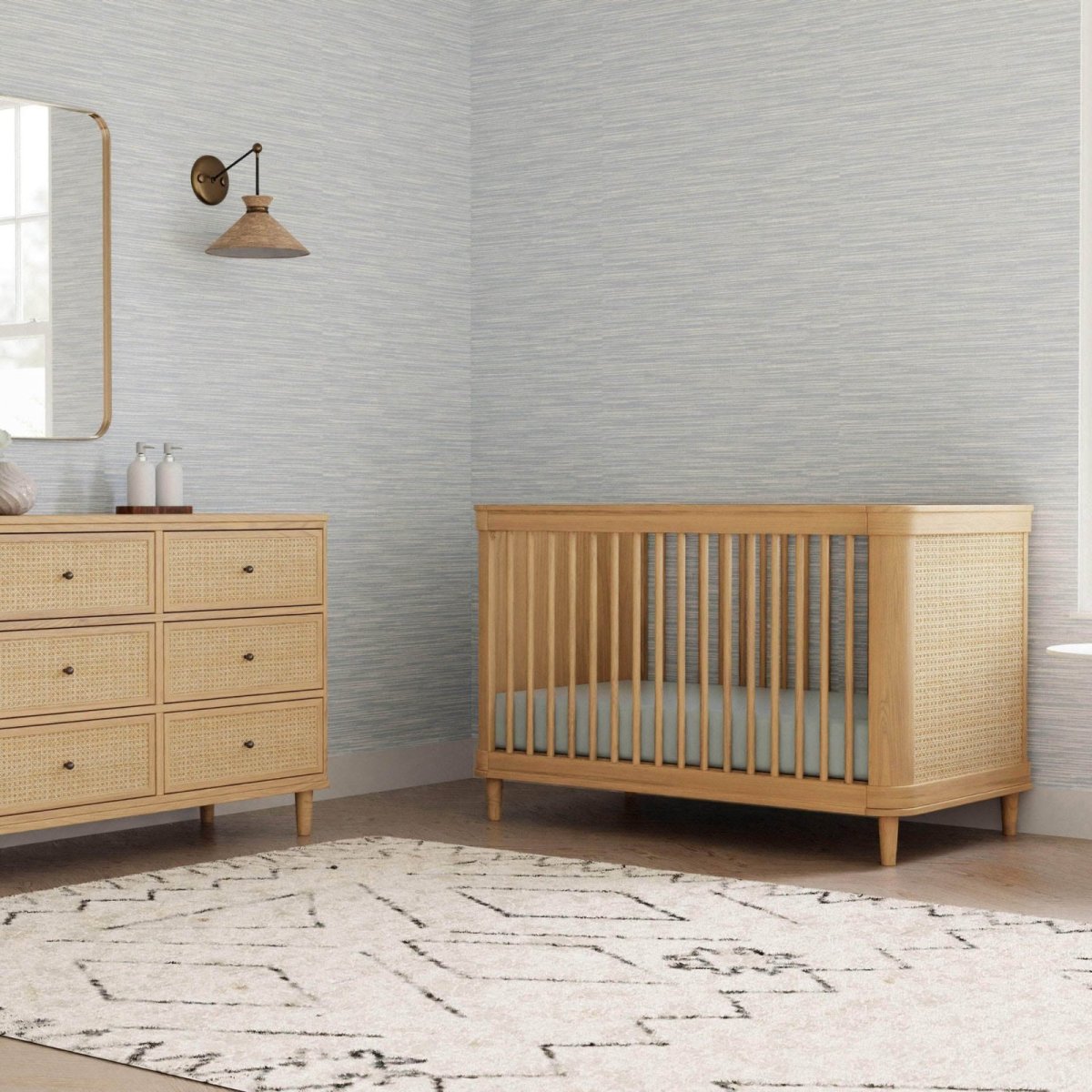 Marin with Cane 6 Drawer - Honey Cane