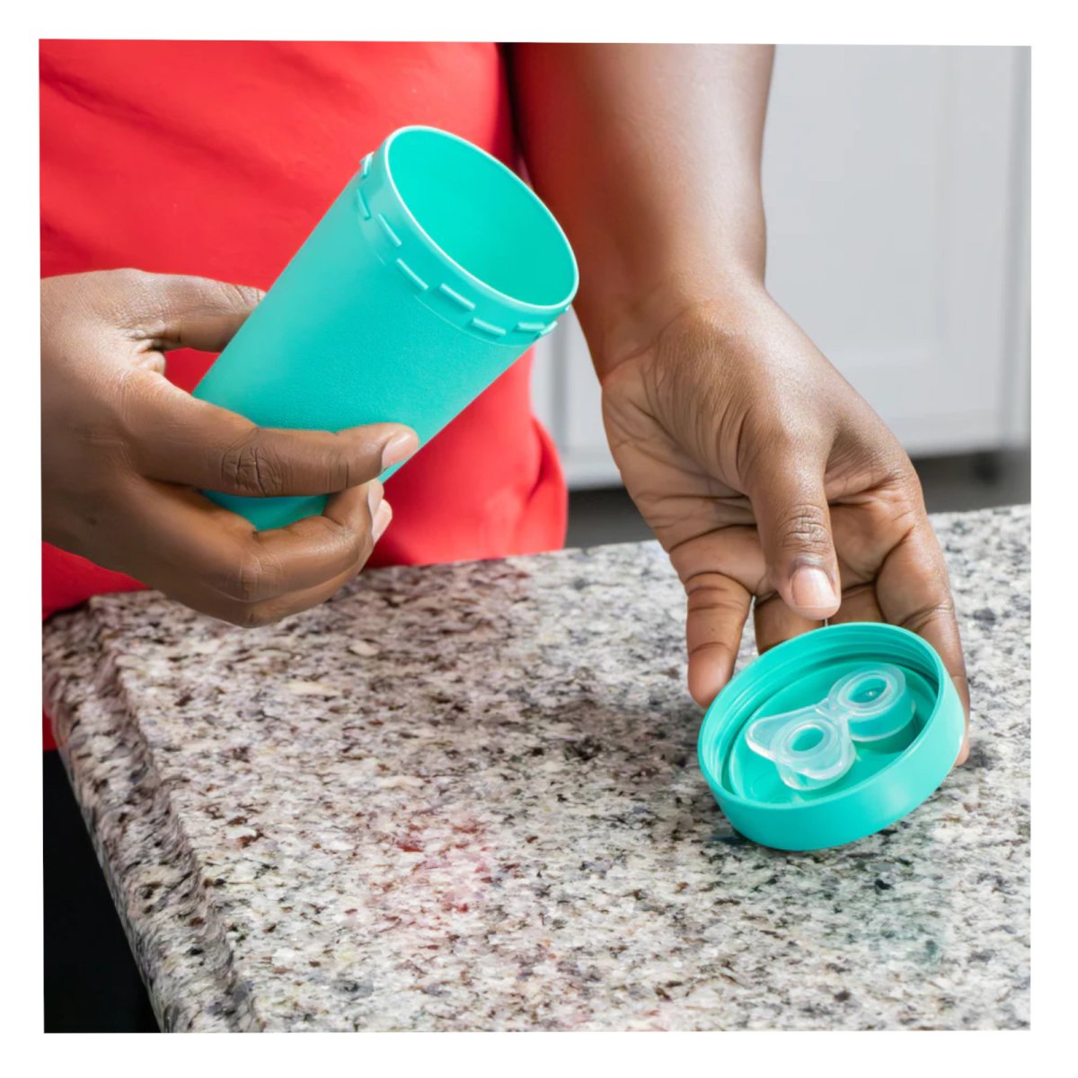 No Spill Lid with Valve - Leaf