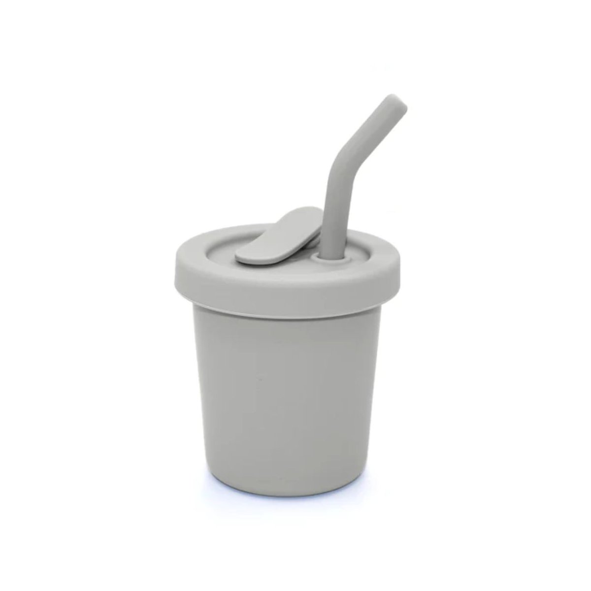 Silicone Straw Cup 6 oz - Light Storm