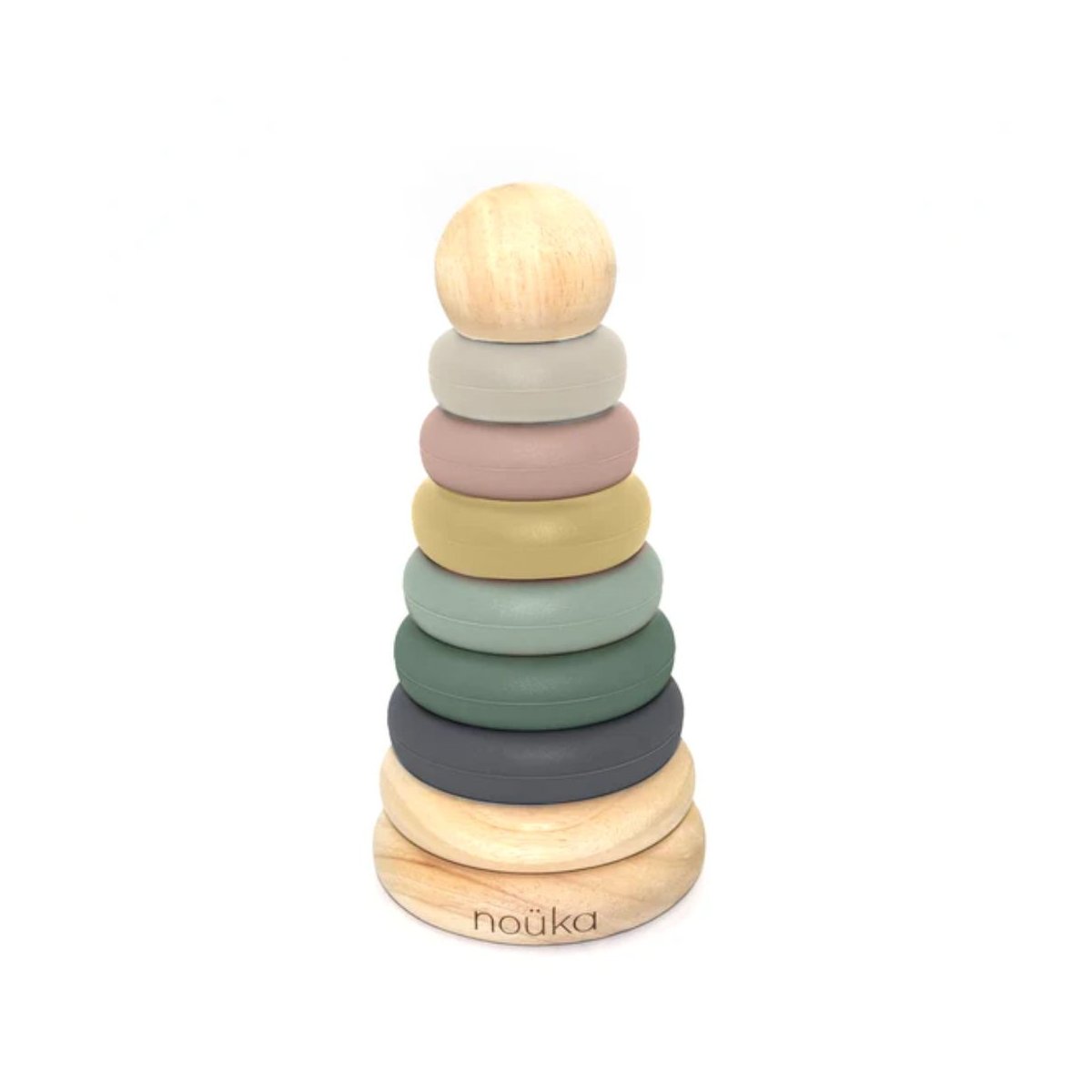Wood and Silicone Stacker - Sand Tower