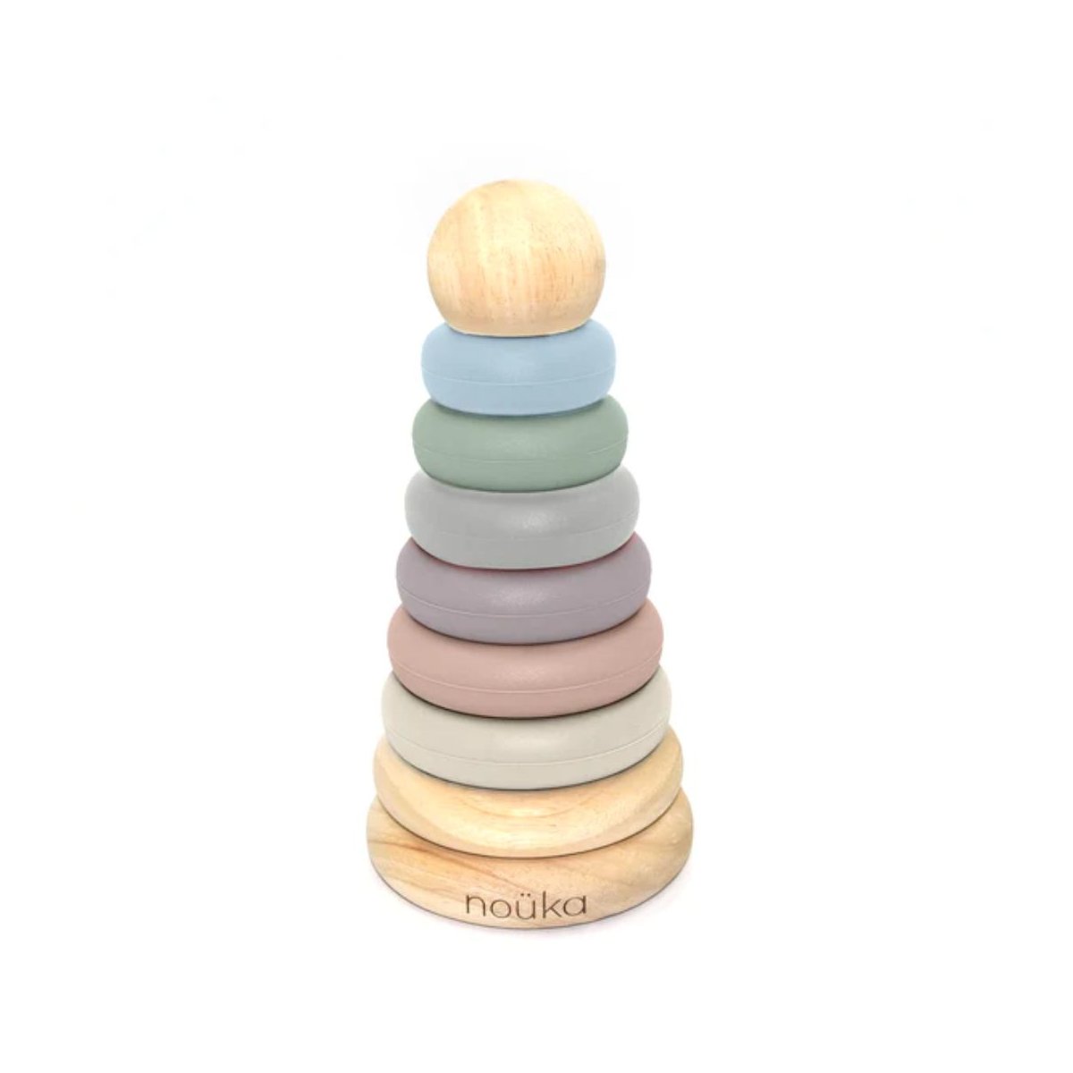 Wood and Silicone Stacker - Sand Tower