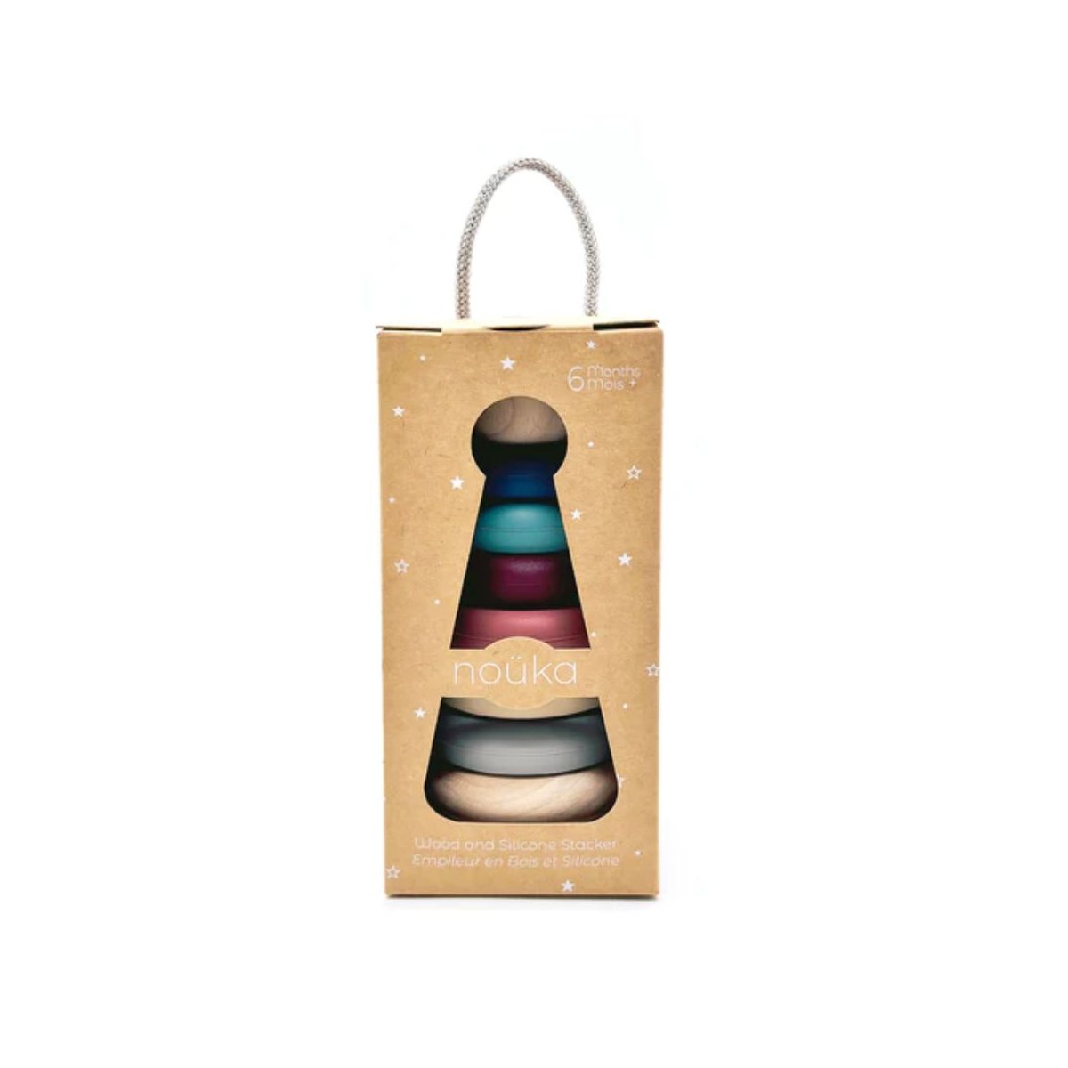Wood and Silicone Stacker - Sand Tower
