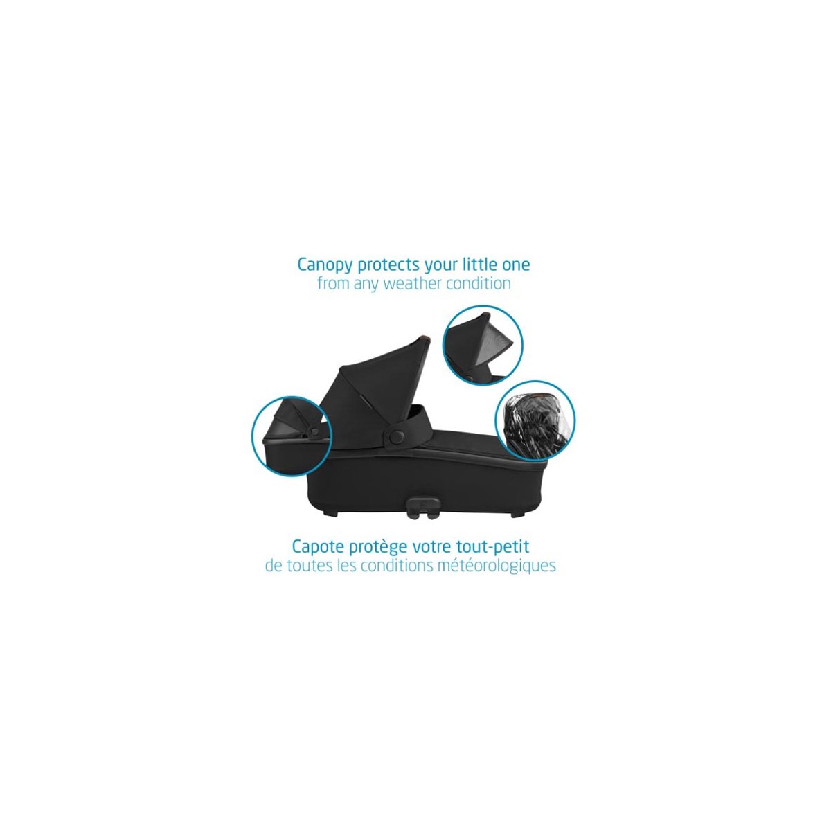 Oria Carry Cot Essential Black (Exclusive Online Product)