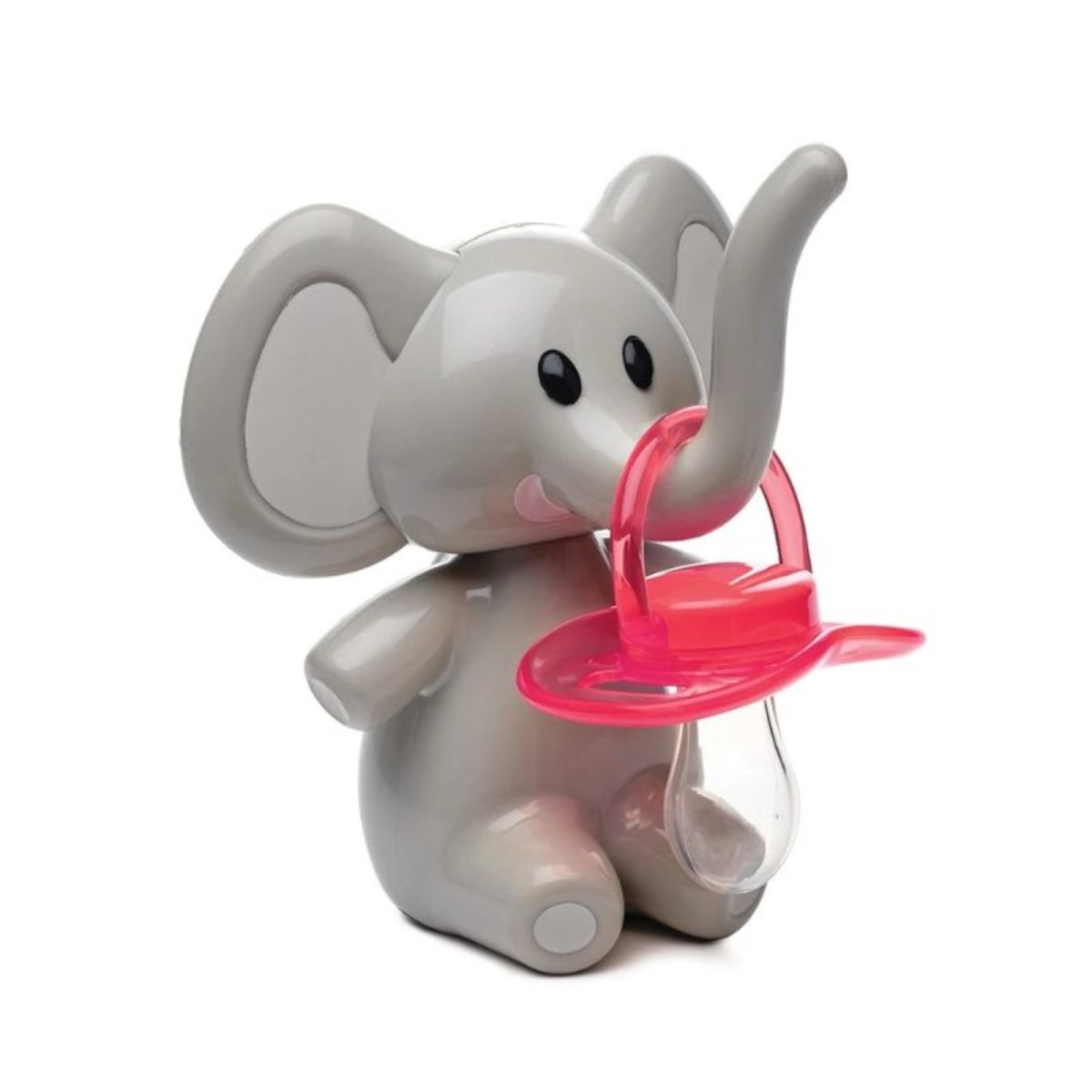 Pacifier Holder - Elephant with Grey ears