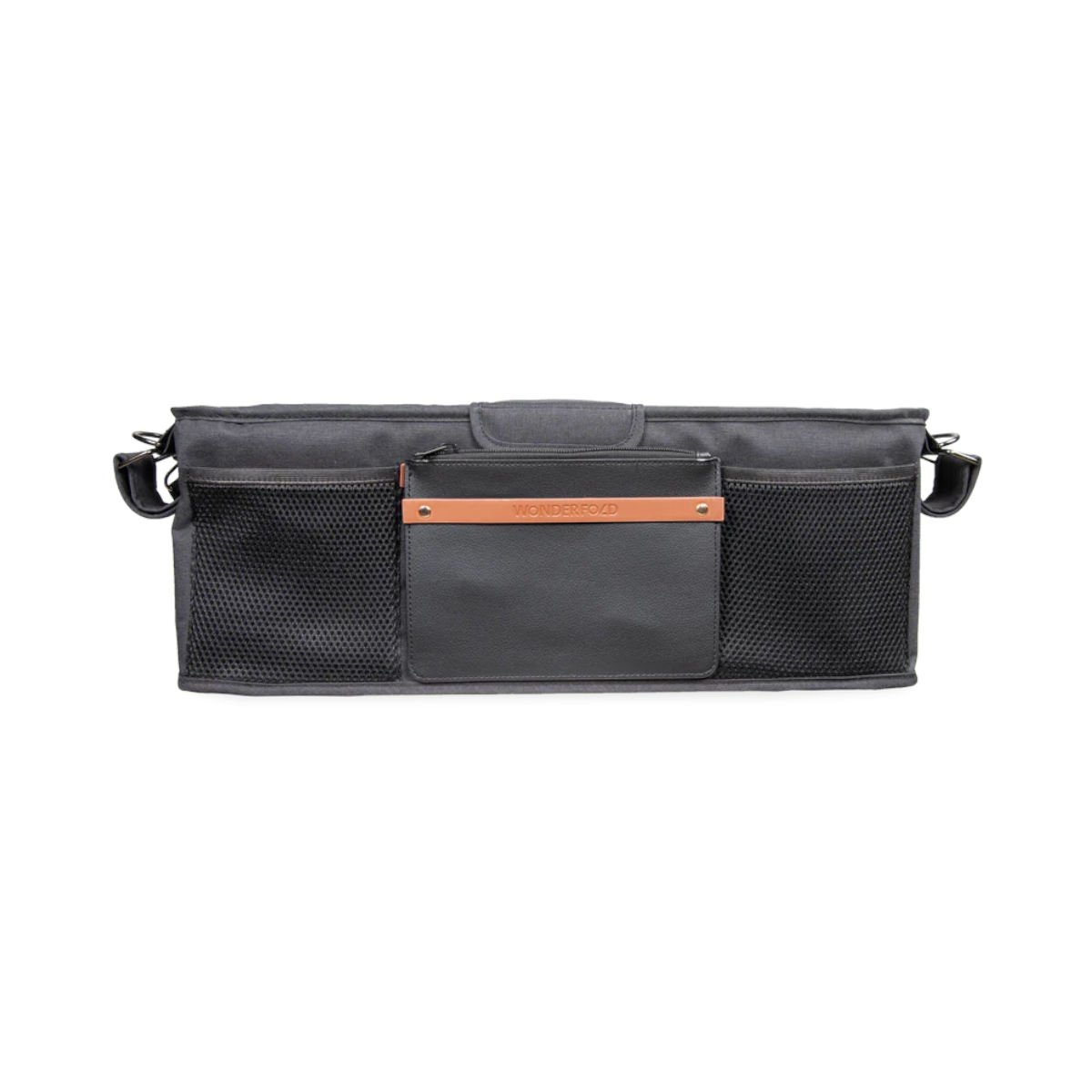 Parent Console with 4 Insulated Cup Holders - Black