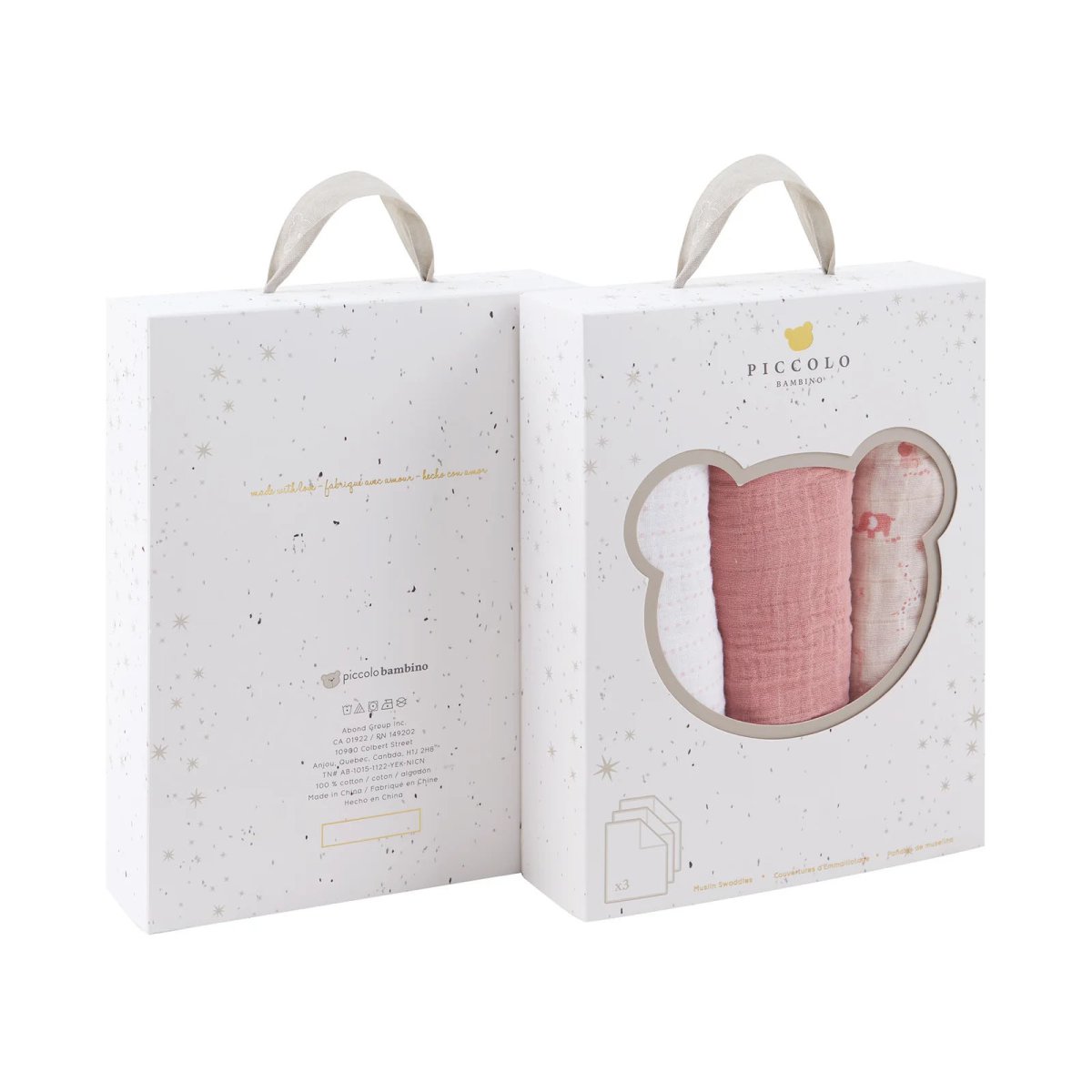 Muslin Swaddle 3 Pack - Pink