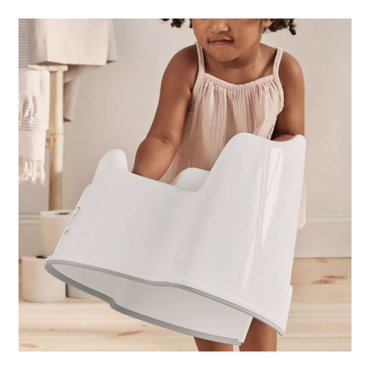 Potty Chair - White/Grey Trim