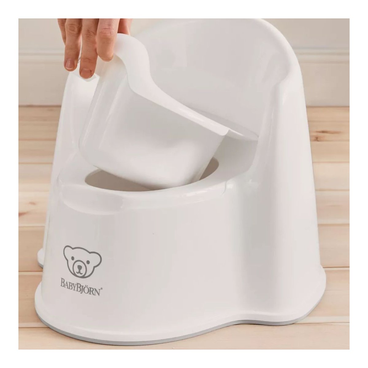 Potty Chair - White/Grey Trim