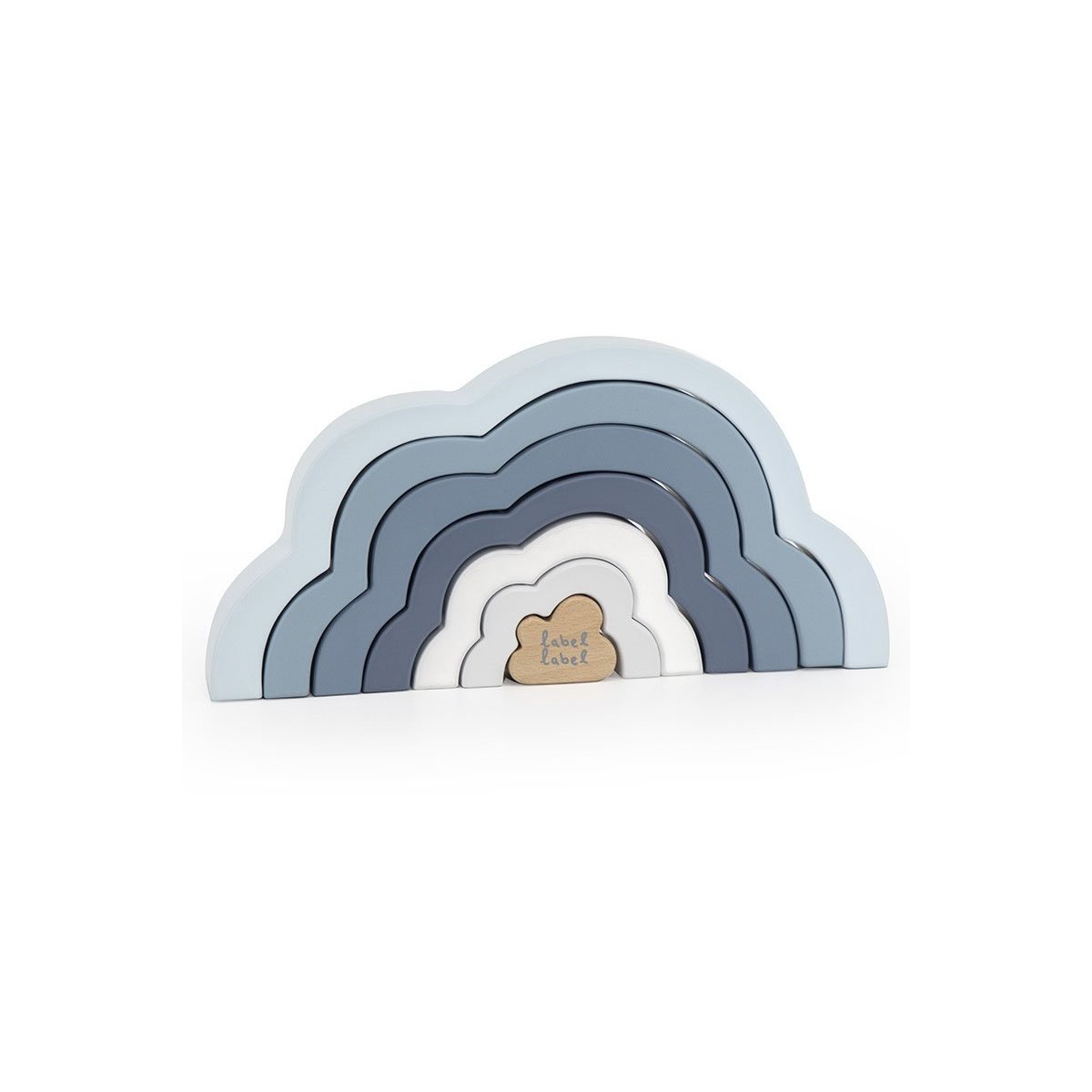 Rainbow Puzzle Cloud - Blue