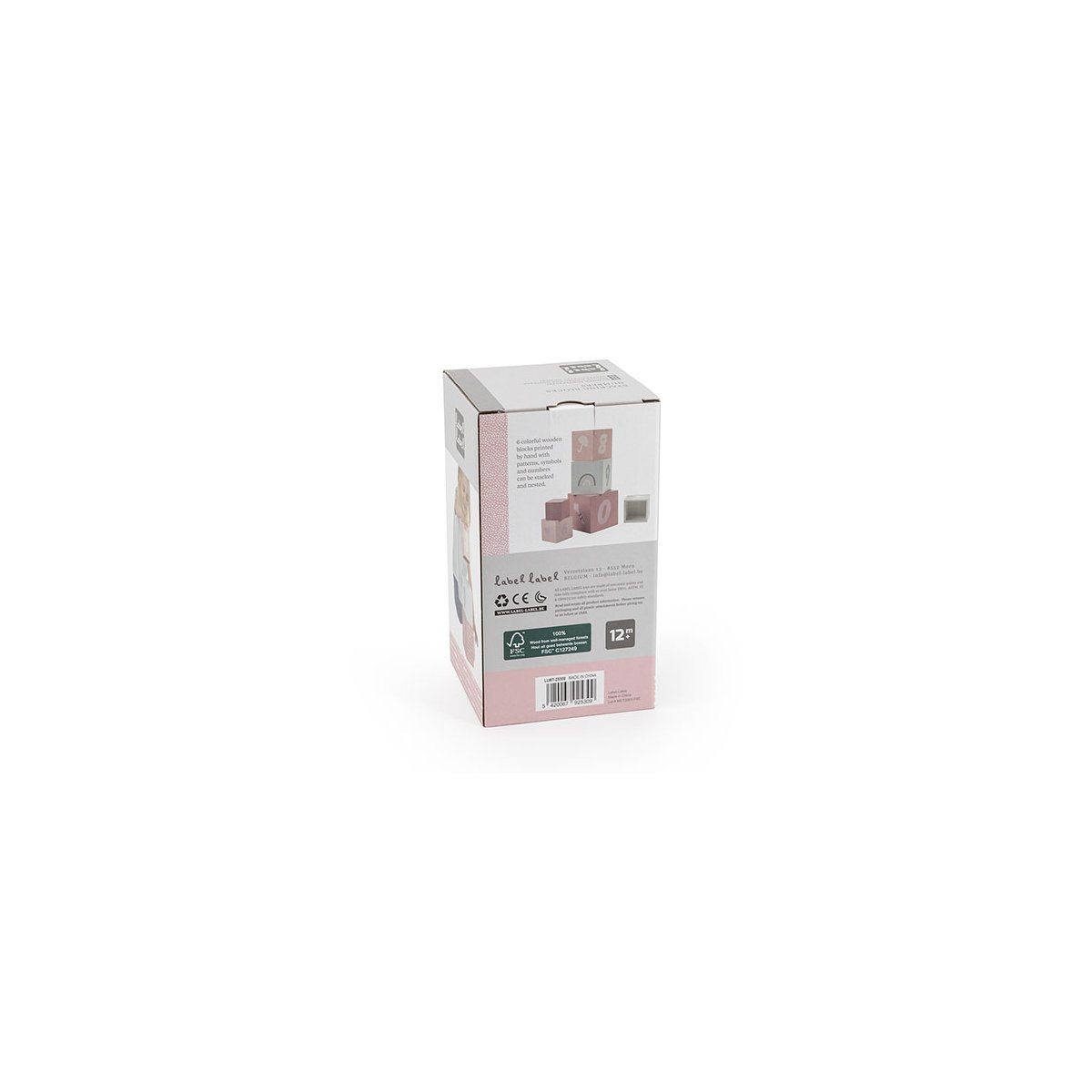 Stacking Blocks Numbers - Pink