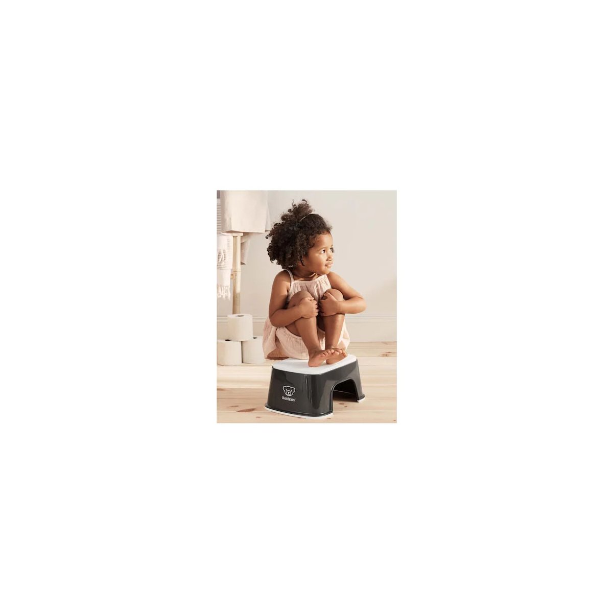 Step Stool - Black/White