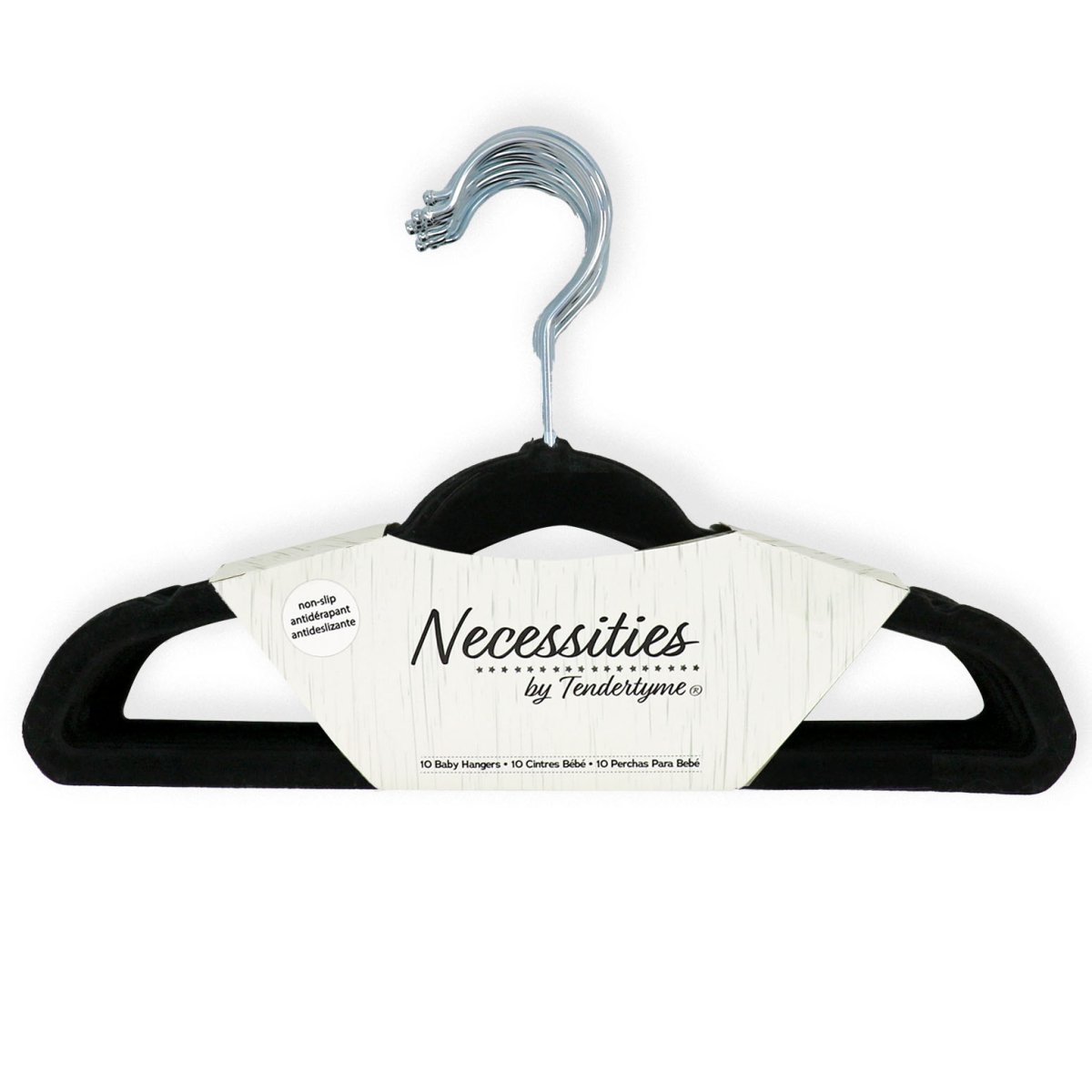 15 Pack Baby Hangers - Black