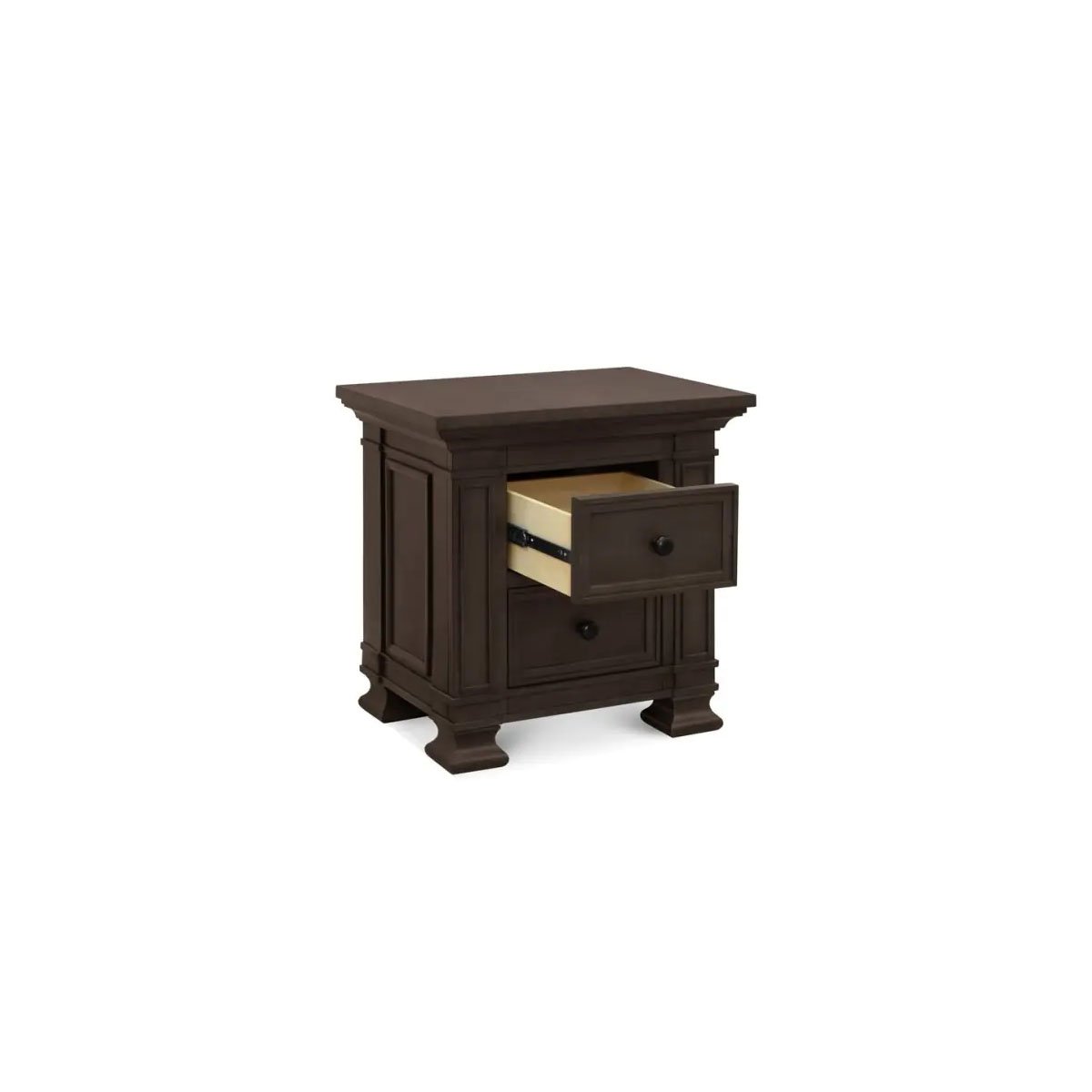 Tillen 4-In-1 Convertible Crib + Double Dresser + Nigh Stand - Truffle