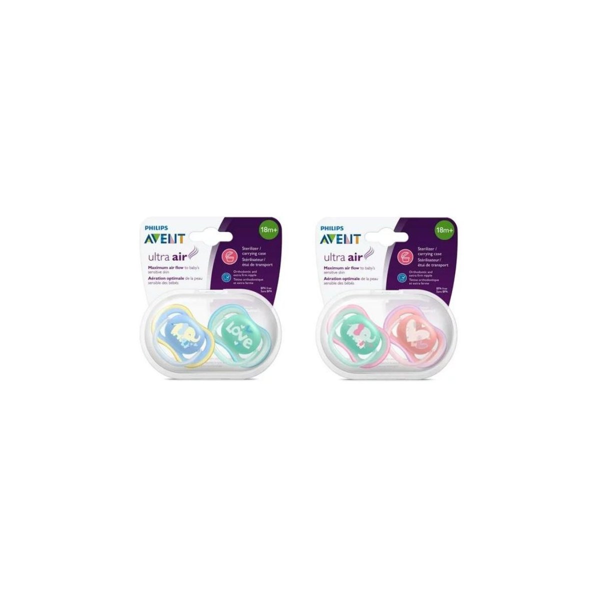 Ultra air 18m+ Various Print Mixed, 2 pack