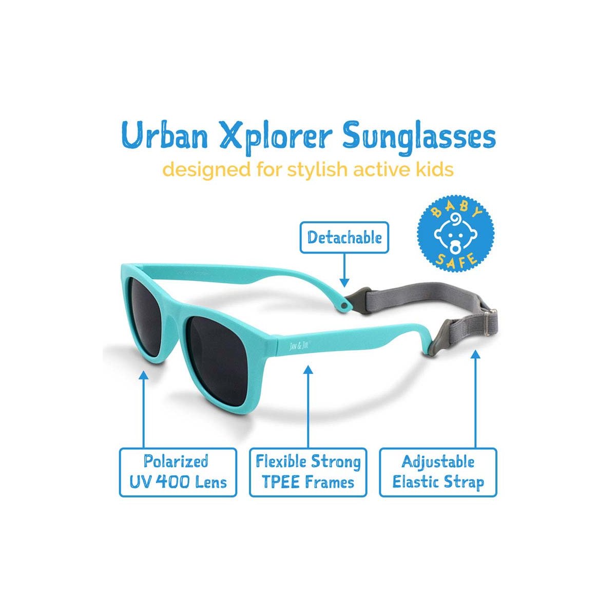 Urban Xplorer Sunglasses Classic Black Lenses - Black