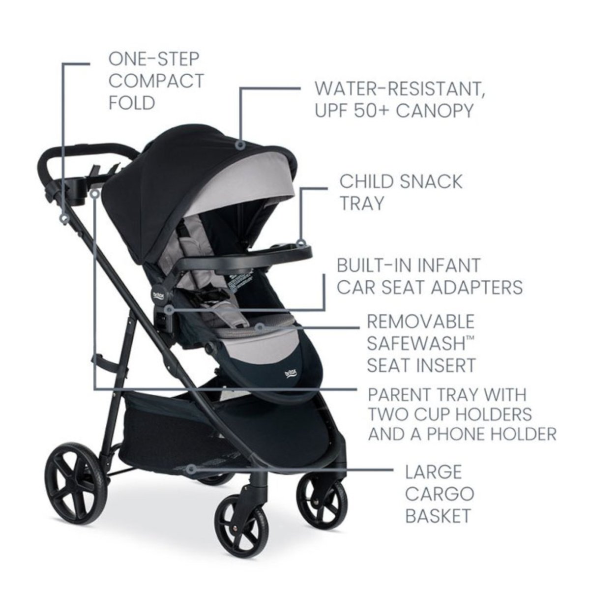 Willow Brook S+ Travel System - Graphite Onyx