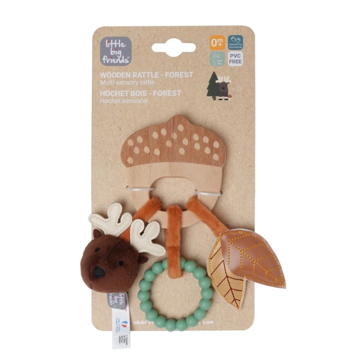 Wooden Rattle - Forest