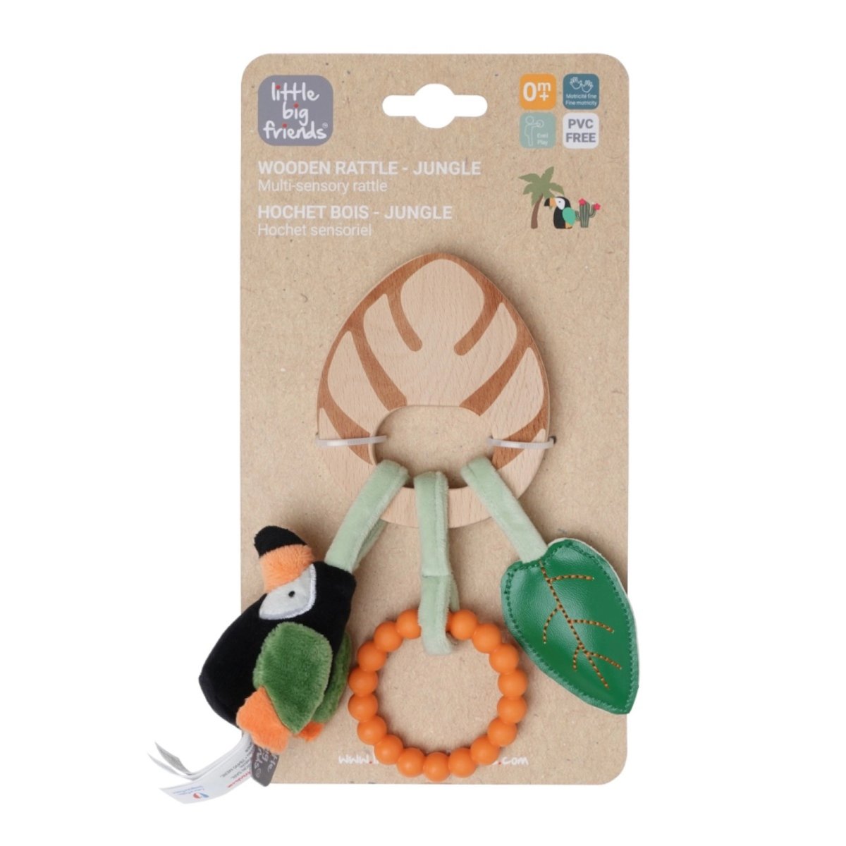 Wooden Rattle - Jungle